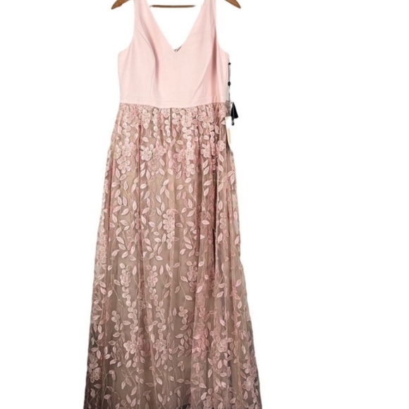 ADRIANNA PAPELL Embellished Tulle Dress - Picture 5 of 9